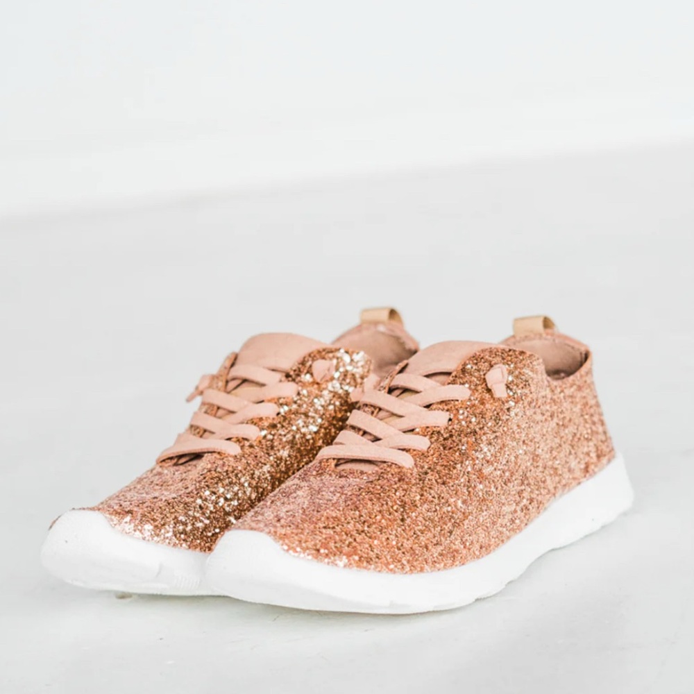 Mayo Glitter Sneakers in Gold